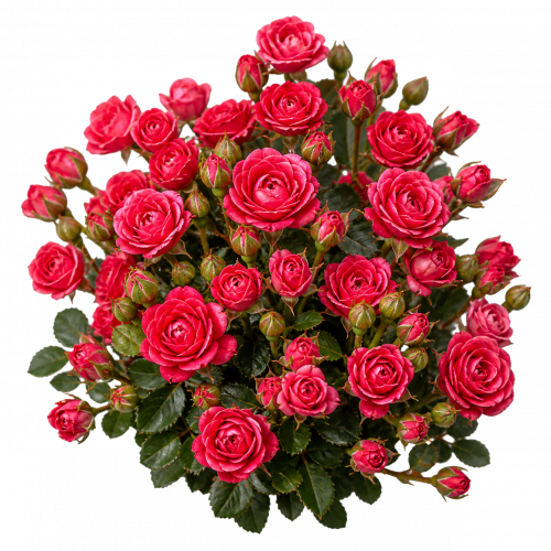 Бордюрные и Спрей розы (флорибунда, миниатюрные, почвопокровные)
